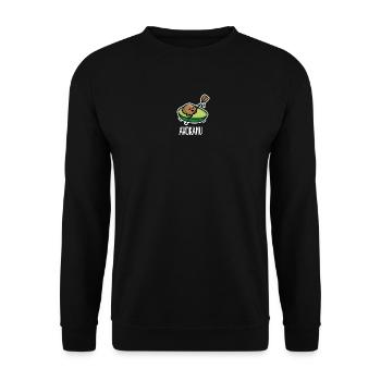 Avokanu lustige Kanu Kanusport Avocado Kajak - Unisex Pullover - Schwarz - Vorne - Alina (178cm) & Michal (187cm)