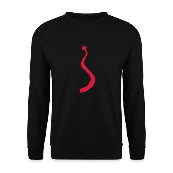 Devil - Unisex Sweatshirt - black - Front - Alina (178cm) & Michal (187cm)
