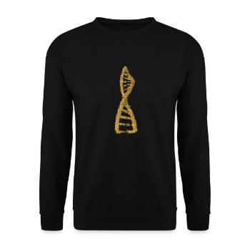 Science Biologie art ADN Génétique Motif - Sweat-shirt Unisexe - noir - Devant - Alina (178cm) & Michal (187cm)