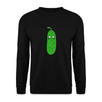 concombre - Sweat-shirt Unisexe - noir - Devant - Alina (178cm) & Michal (187cm)