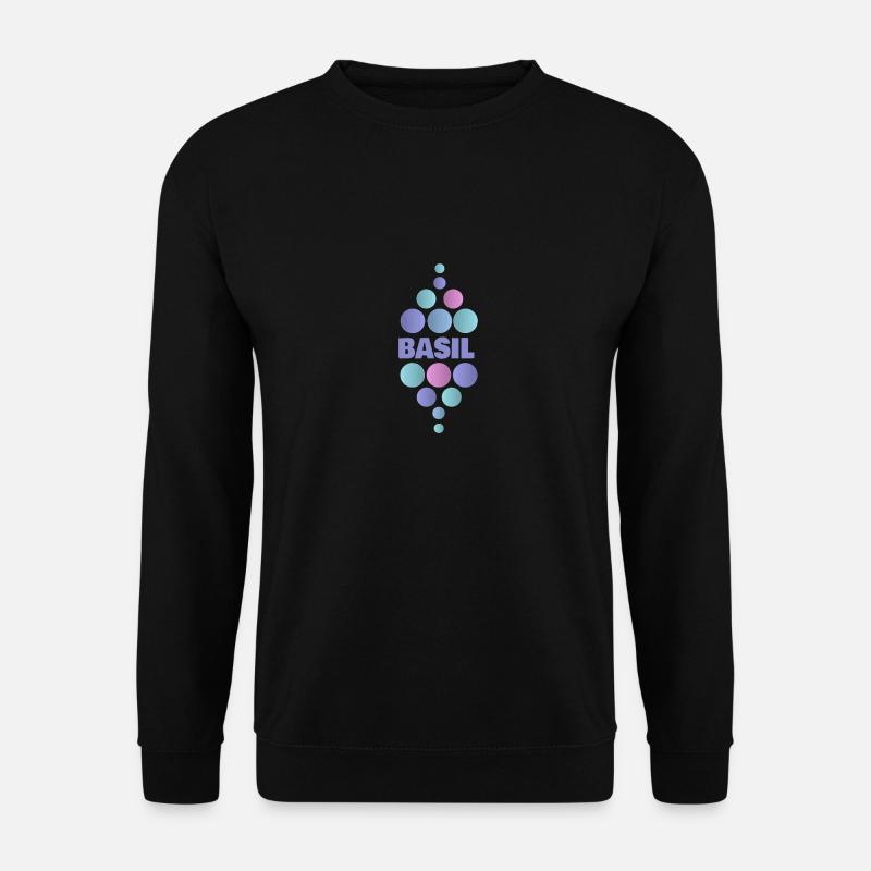 Vorname Basil - Unisex Pullover - Schwarz