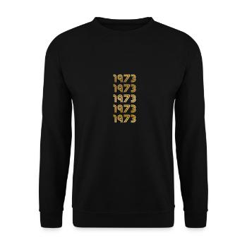 1973 - Unisex Pullover - Schwarz - Vorne - Alina (178cm) & Michal (187cm)