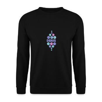 Denis as a first name - Unisex Sweatshirt - black - Front - Alina (178cm) & Michal (187cm)