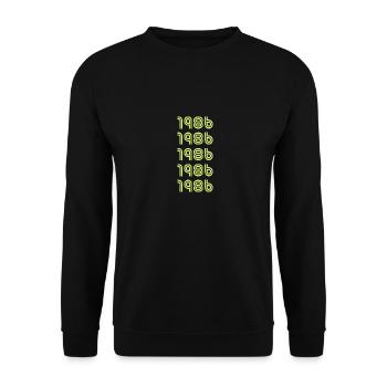 1986 - Unisex Sweatshirt - black - Front - Alina (178cm) & Michal (187cm)