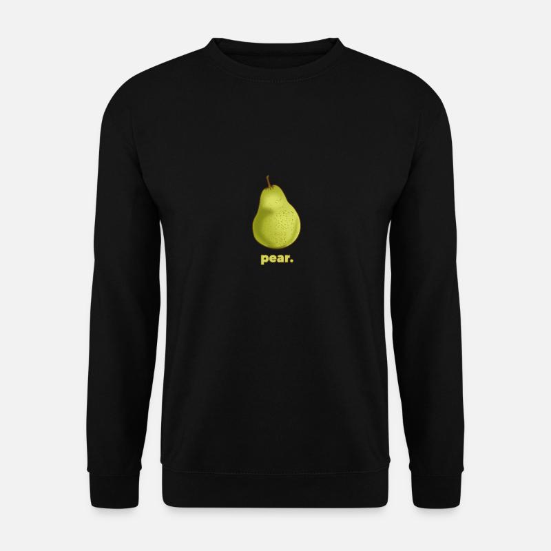 Birne | Frucht - Unisex Pullover - Schwarz