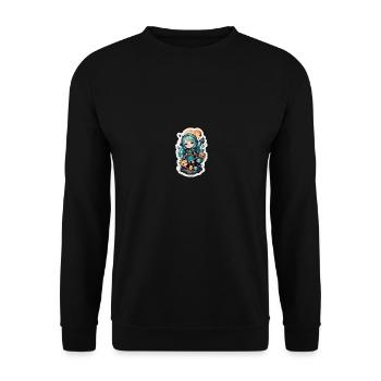 Fille magicienne - Sweat-shirt Unisexe - noir - Devant - Alina (178cm) & Michal (187cm)