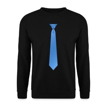 Eldregde cravate bleue - Sweat-shirt Unisexe - noir - Devant - Alina (178cm) & Michal (187cm)