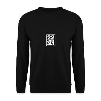 22 - Unisex Sweatshirt - black - Front - Alina (178cm) & Michal (187cm)