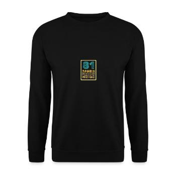 Weisheit 81 - Unisex Pullover - Schwarz - Vorne - Alina (178cm) & Michal (187cm)