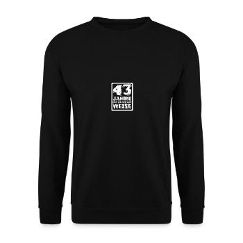 Weisheit 43 - Unisex Pullover - Schwarz - Vorne - Alina (178cm) & Michal (187cm)