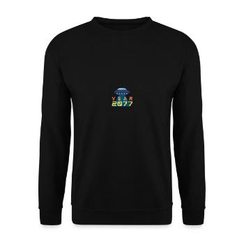 UFO - Unisex Sweatshirt - black - Front - Alina (178cm) & Michal (187cm)