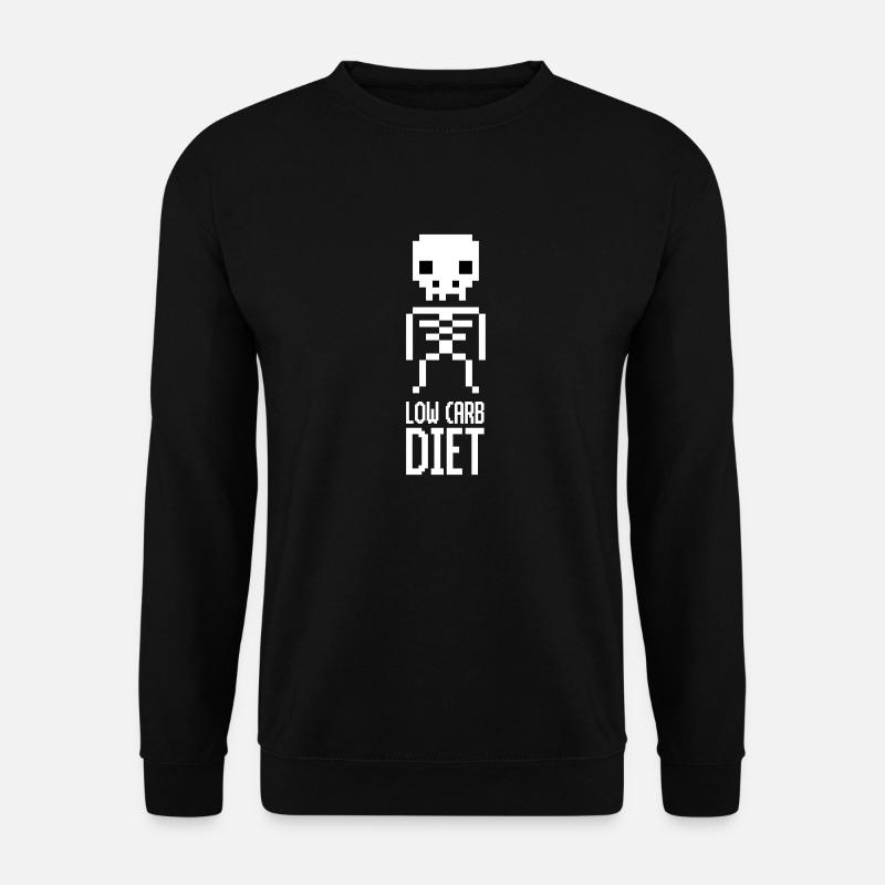 Low Carb Diet Skeleton - Unisex Sweatshirt - black