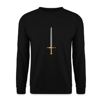 Knight Knight Sword Swords Armor184 - Unisex Sweatshirt - black - Front - Alina (178cm) & Michal (187cm)