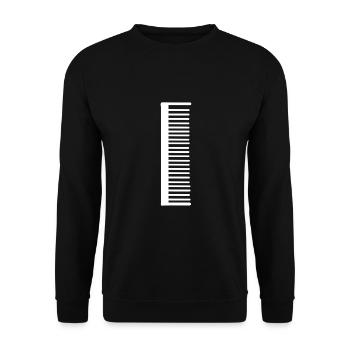 Friseur Schere Scheren Haare Frisör Kamm Frisöse - Unisex Pullover - Schwarz - Vorne - Alina (178cm) & Michal (187cm)