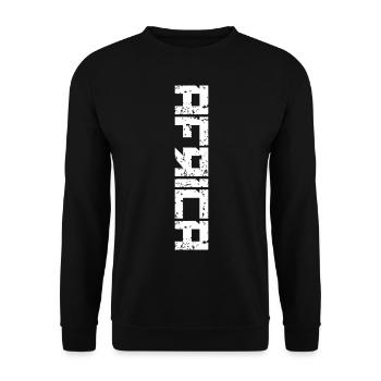 AFRICA - Sweat-shirt Unisexe - noir - Devant - Alina (178cm) & Michal (187cm)