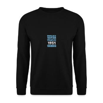 with 1951 - Unisex Sweatshirt - black - Front - Alina (178cm) & Michal (187cm)