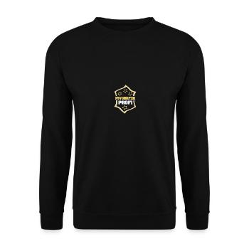 Psychiatrist as a profession - Unisex Sweatshirt - black - Front - Alina (178cm) & Michal (187cm)