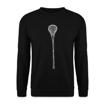 Lacrosse sticks - Unisex Sweatshirt - black - Front - Alina (178cm) & Michal (187cm)