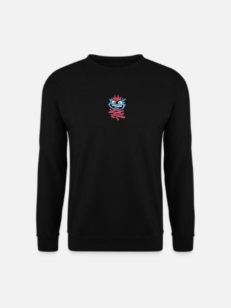 Little Monsters: Punk Monkey with Wink - Unisex Sweatshirt - black