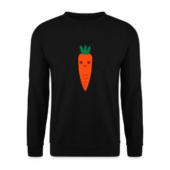 karotte - Unisex Pullover - Schwarz - Vorne - Alina (178cm) & Michal (187cm)