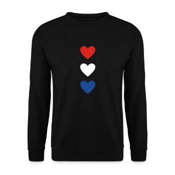 Amour Pays-Bas Hollande - Sweat-shirt Unisexe - noir - Devant - Alina (178cm) & Michal (187cm)