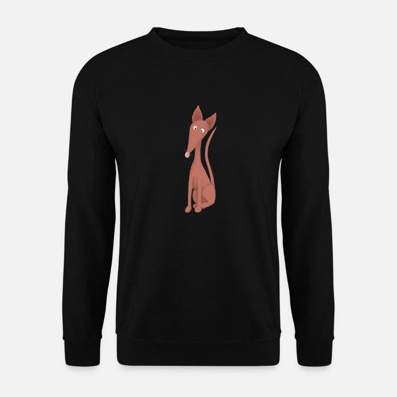 Podenco sitzend - Unisex Pullover - Schwarz