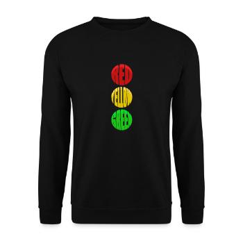 RED YELLOW GREEN Traffic Lights - Safety first - Unisex Sweatshirt - black - Front - Alina (178cm) & Michal (187cm)