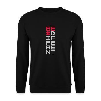 Be different Logo Design - Unisex Sweatshirt - black - Front - Alina (178cm) & Michal (187cm)