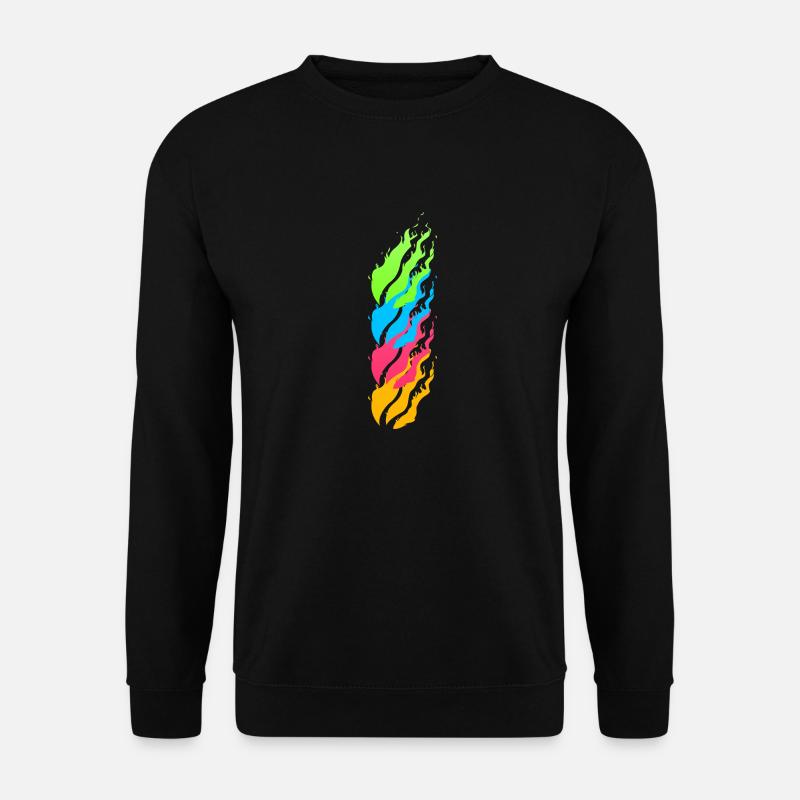 Fire neon - Unisex Sweatshirt - black