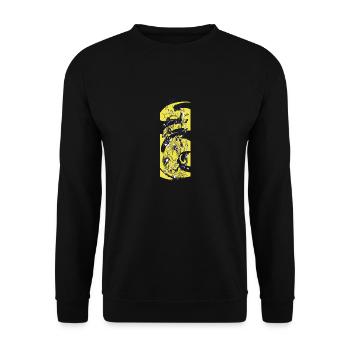 Jolly Chimp - Unisex Pullover - Schwarz - Vorne - Alina (178cm) & Michal (187cm)