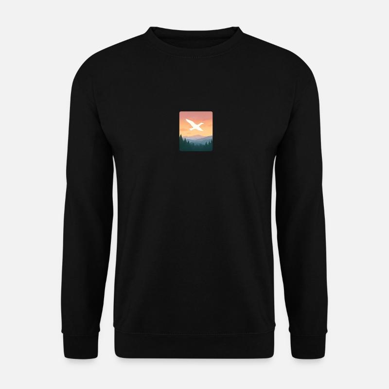 Freebird forest dusk - Unisex Pullover - Schwarz