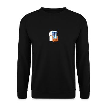 Beach chair - Unisex Sweatshirt - black - Front - Alina (178cm) & Michal (187cm)