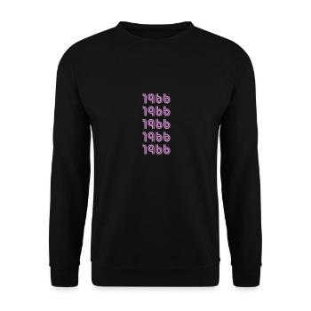 Style 1966 - Unisex Pullover - Schwarz - Vorne - Alina (178cm) & Michal (187cm)