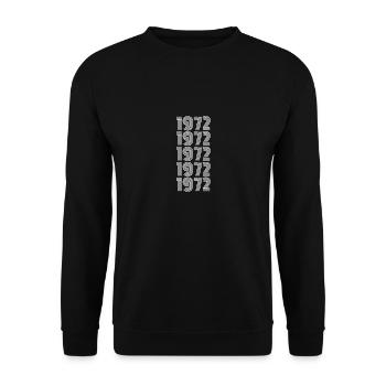 Babo 1972 - Unisex Pullover - Schwarz - Vorne - Alina (178cm) & Michal (187cm)