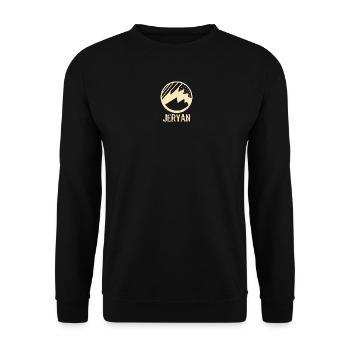 Jeryan Design avec la montagne - Sweat-shirt Unisexe - noir - Devant - Alina (178cm) & Michal (187cm)