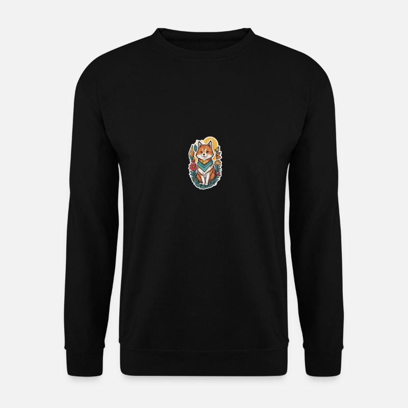 Fuchs - Unisex Pullover - Schwarz