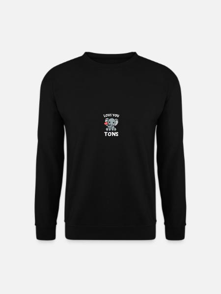 Elefant Elephant Babyelefant Rüsseltier Geschenk - Unisex Pullover - Schwarz