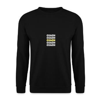 coach - Unisex Sweatshirt - black - Front - Alina (178cm) & Michal (187cm)