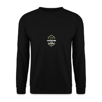 Chantier Constructeur d’égouts - Sweat-shirt Unisexe - noir - Devant - Alina (178cm) & Michal (187cm)