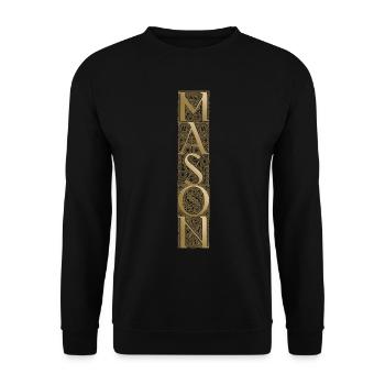 Masonic Freemasonry Fraternal - Unisex Pullover - Schwarz - Vorne - Alina (178cm) & Michal (187cm)