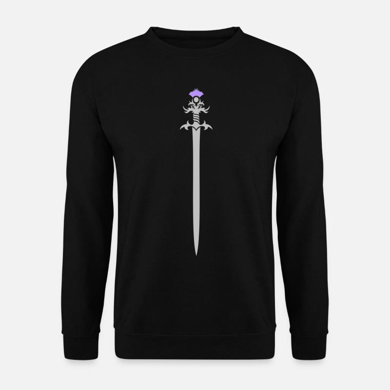 Distel-Schwert - Unisex Pullover - Schwarz