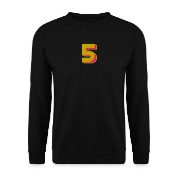 5. 5 YEARS. 5th ANNIVERSARY. 5 YEAR ANNIVERSARY - Unisex Sweatshirt - black - Front - Alina (178cm) & Michal (187cm)