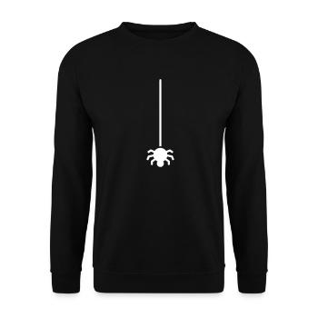Araignée suspendue - Sweat-shirt Unisexe - noir - Devant - Alina (178cm) & Michal (187cm)