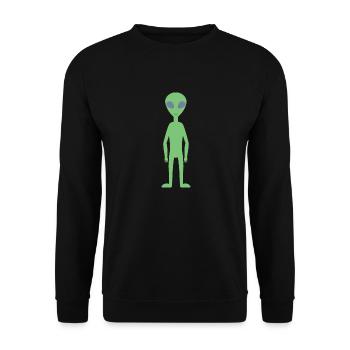 alien - Unisex Pullover - Schwarz - Vorne - Alina (178cm) & Michal (187cm)
