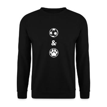 Fußball Soccer - Unisex Sweatshirt - black - Front - Alina (178cm) & Michal (187cm)