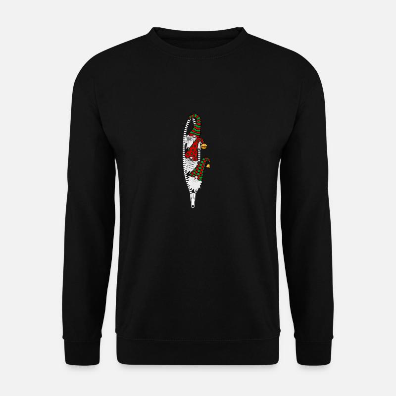 drei Wichtel Feiertage Weihnachten - Unisex Pullover - Schwarz