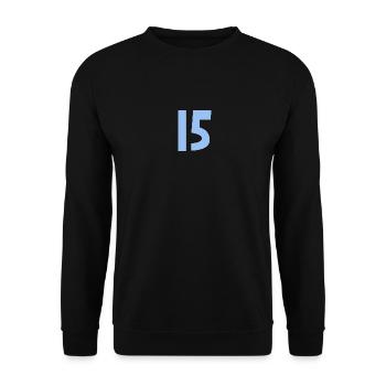 15. 15 YEARS. 15th ANNIVERSARY. 15 YEAR ANNIVERSARY. - Unisex Sweatshirt - black - Front - Alina (178cm) & Michal (187cm)