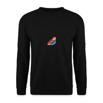 Pride Respekt - Unisex Pullover - Schwarz - Vorne - Alina (178cm) & Michal (187cm)