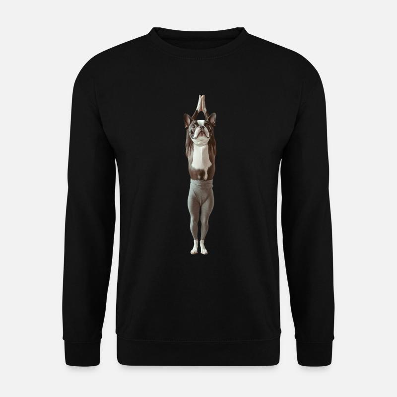 Boston Terrier - Unisex Pullover - Schwarz