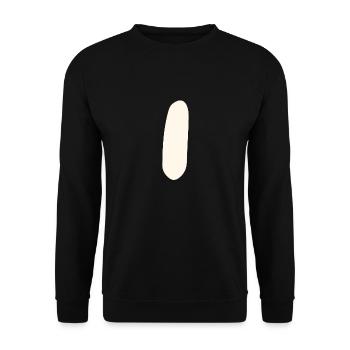 1 - Unisex Pullover - Schwarz - Vorne - Alina (178cm) & Michal (187cm)